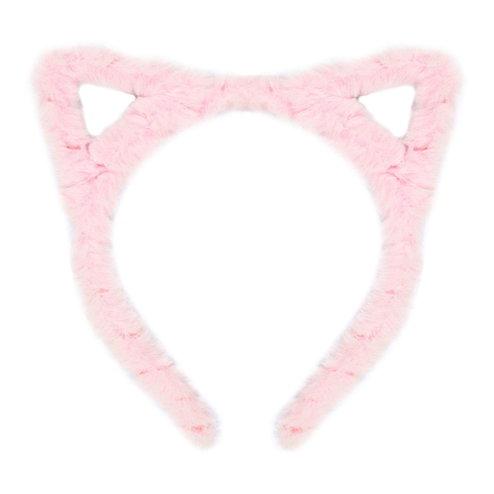 

Plush Hair Bands Beast Ear Girls Headband Cartoon Ear Headwear Cos-play Party Props Headdress Women Costume Accessories розовый