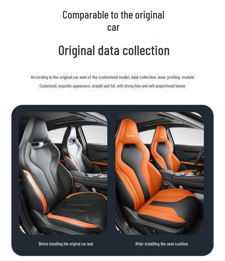 Breathable Perforated Seat Covers for 2023-2025 Changan Uni-V, All-Season Universal Fit.