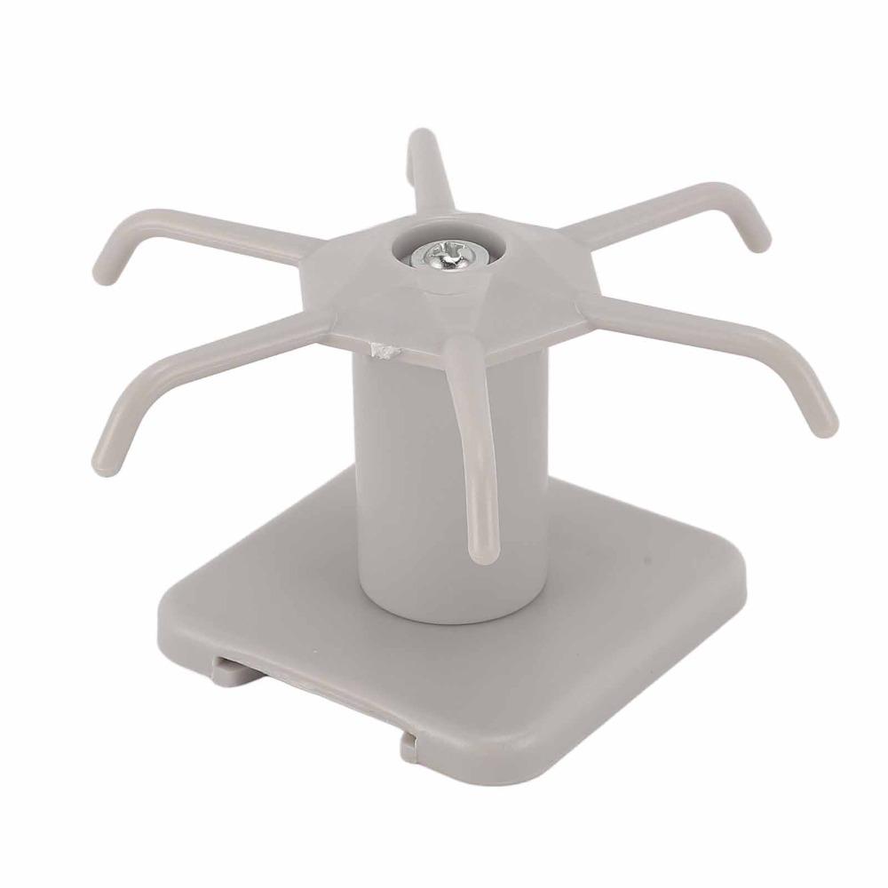 3pcs Strong Bearing Kitchen Utensil Hooks 360 Degree Rotation Adhesive Hanging Rack For Kitchen