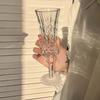 French Retro Champagne Glass Striped Crystal Goblet for Couple Toasts Wedding Home Bar Elegant Gift Drinkware