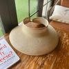 2022 Summer Foldable Women Straw Hats Solid Color Outdoor Breathable Empty Top Uv Protection Sun Hat Roll-Up Portable Beach Caps
