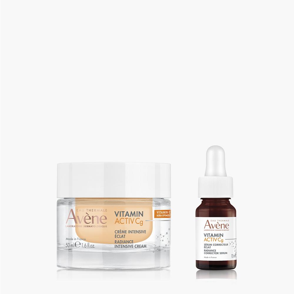 [Avene] Крем с витамином Cg против старения и для осветления 50 мл + Сыворотка 10 мл в подарок