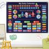 My Robot Daily Calendar,Montessori Felt Story Board,Toddler Early Daily Activities Learning Table for Preschool Classroom