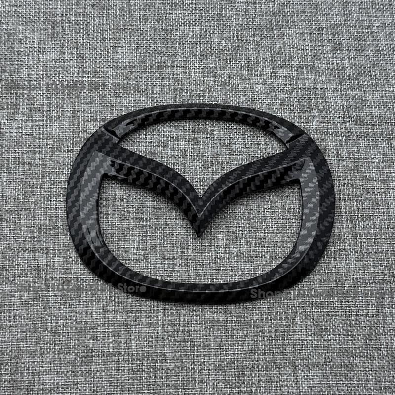 For Mazda MX5 Miata NC ND Front Grille Emblem Rear Trunk Badge Glossy Black ABS Logo Car Exterior Sticker Decal Accessories Rcfjz77