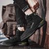 Fashion Retro Men Work&Safety Shoes 2024 New Men High Top Cowboy Ankle Boots Outdoor Comfortable Wear-resistant Sneakers Hombre