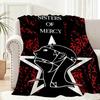 The Sisters of Mercy Grubu Hafif 240g Flanel Battaniye Yumuşak Cilt Dostu Yaz Serinletici