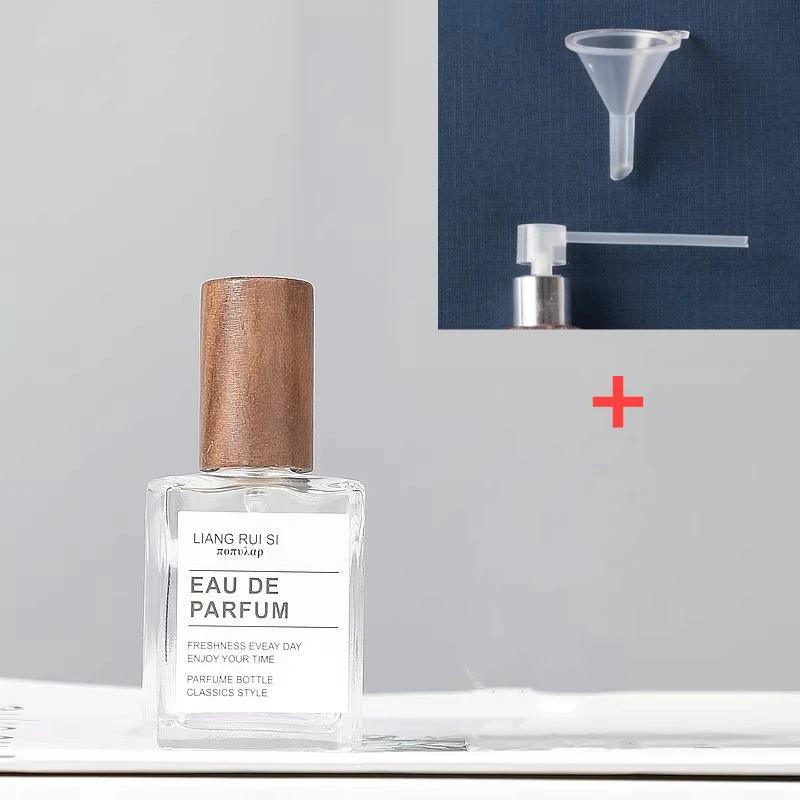 50 мл квадратный стеклянный флакон для духов, прозрачные распылители, упаковочная бутылка, многоразовый распылитель, дорожный косметический контейнер, высококачественный 15mlglass