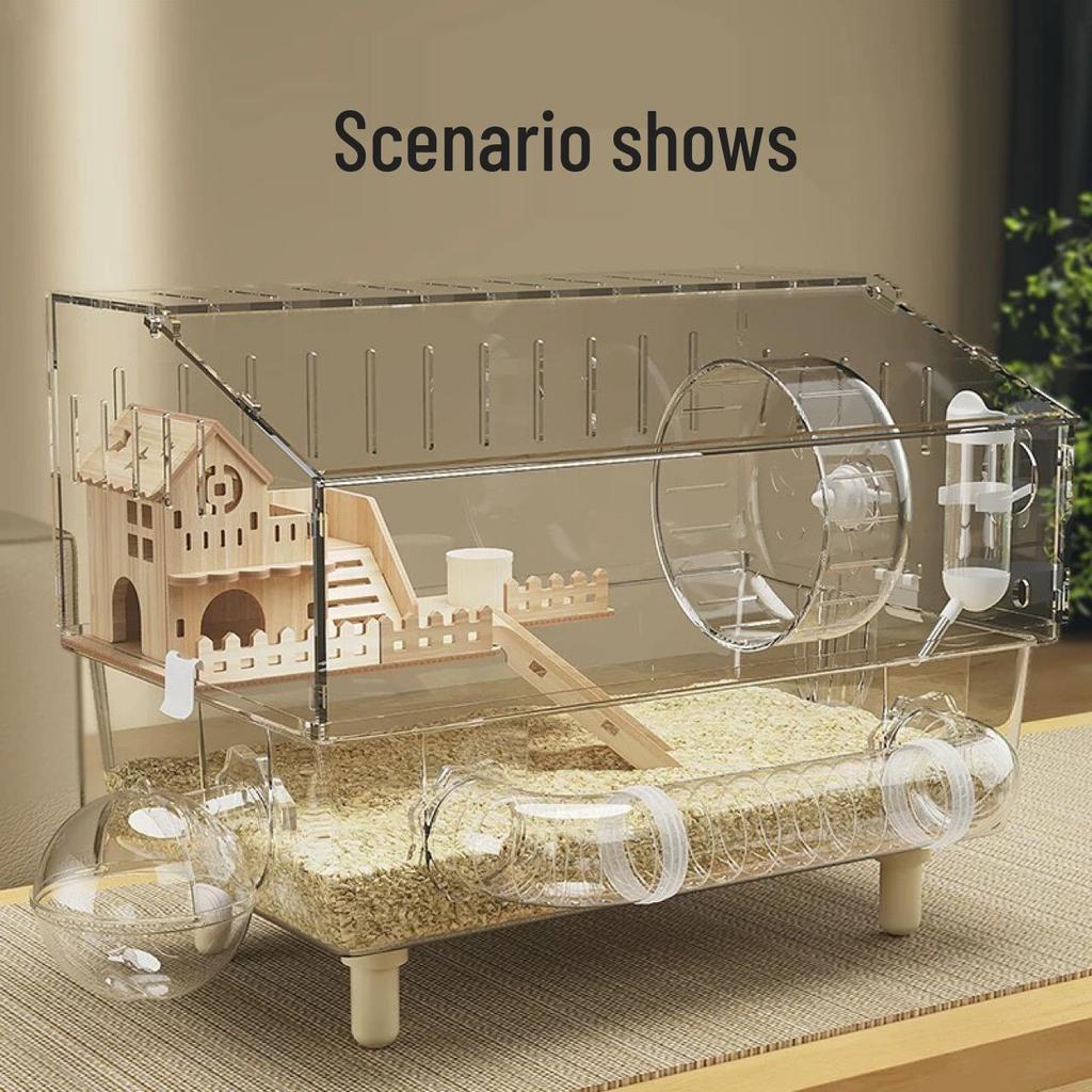 Hamster Cage External Tunnel Toy Pipe Accessories for Golden Hamsters