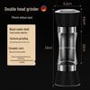 Dual Pepper Grinder with 304 Stainless Steel – Manual Double-headed Design for Home Kitchen Use