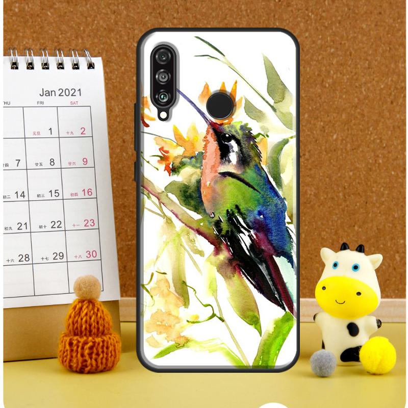 Hummingbird and Flowers For Huawei Nova 9 10 SE 3i 7i 8i 11i 12i Y60 Y61 Y70 Y72 Y73 Y90 Y91 P20 P30 P40 Lite Case