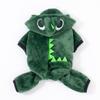 Windproof Dinosaur Jumpsuit Thickened Dog Sweater Cute Pet Costume  Winter