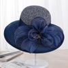 Summer Ladies Hat Leisure Beach Women Sun Hat Elegant Wide Brim Hat Silk Flower Bucket Hat Casual Cap Female Fedora