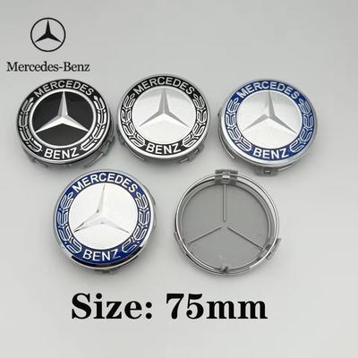 2025 Hot For Benz 4pcs Automotive Wheel Hub Center Cover Badge Modification Accessories Suitable for Mercedes Benz A C GLC GLA W