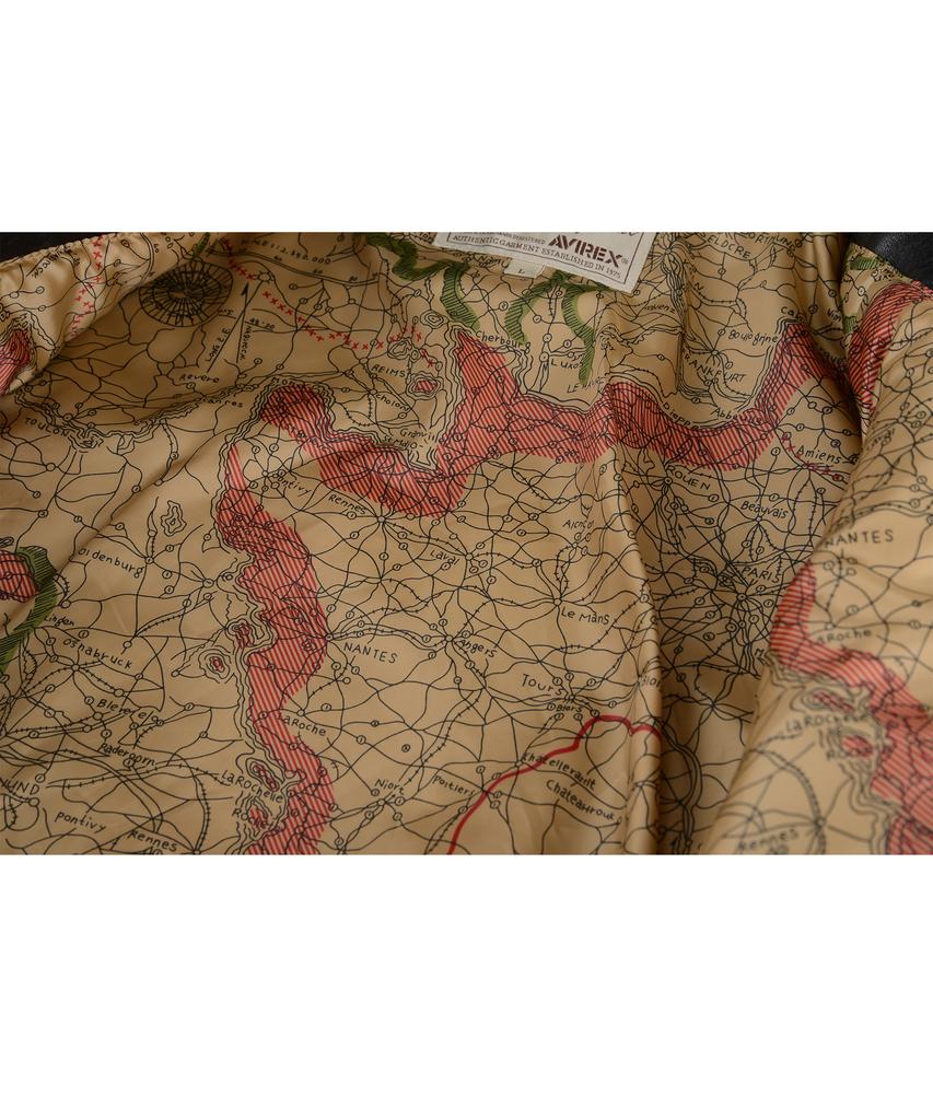 Avirex G-1 Antique Ship Leather Top Gun Blood Chit / 7834950014 Brown