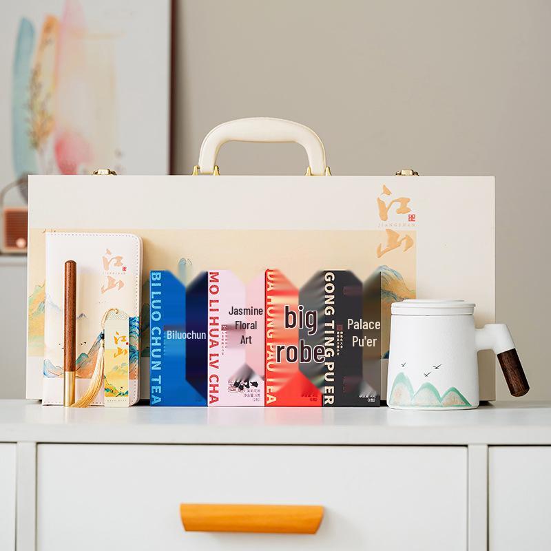 Ceramic Office Mug Set - Employee Souvenir with Logo for Annual Business Meetings and Corporate Gifts