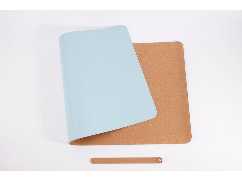 Großes einfarbiges Leder-Mauspad - Esports & Büro-Schreibtischmatte für Laptop und Tastatur