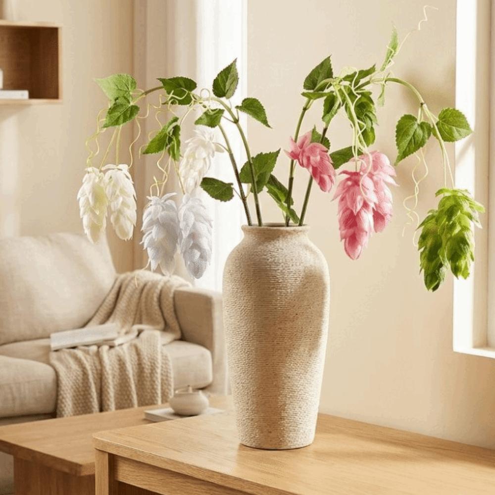 Tendrils Artificial Hops Branch Real Touch Faux Hops Vine Hanging Virginia Creeper Living Room