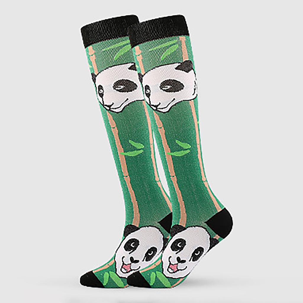 Női Izzadságelnyelő Rajzfilmnyomatos Nylon Hosszú Szárú Kompressziós Kültéri Sportzokni