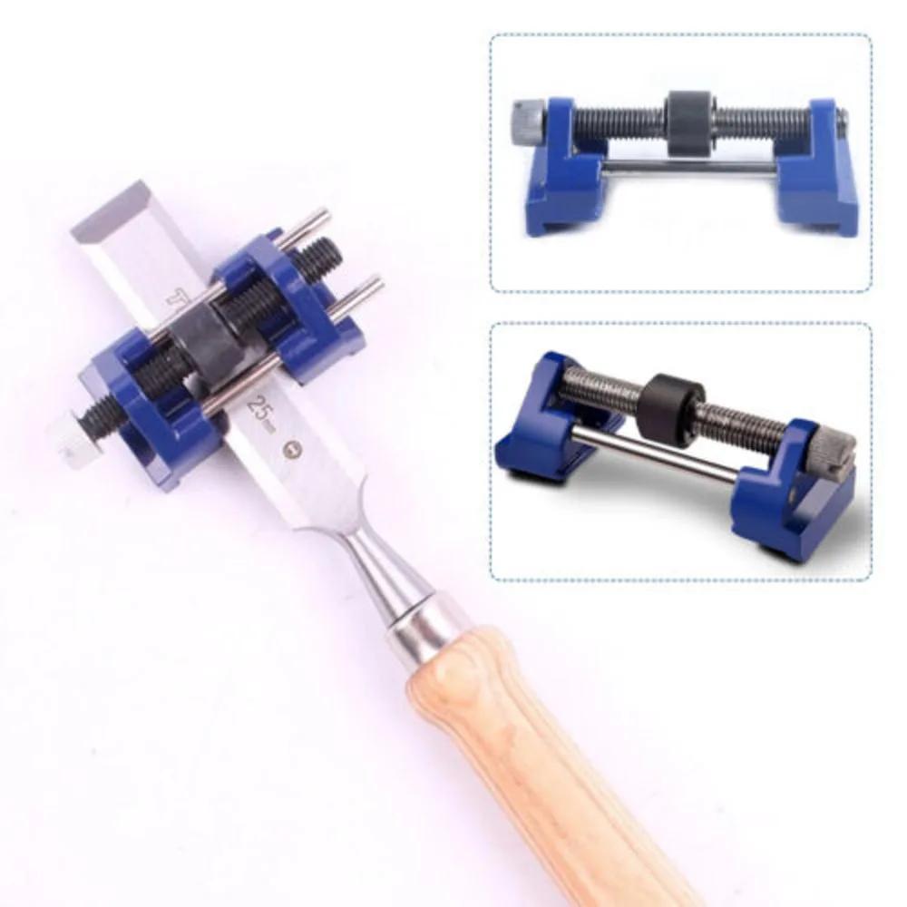 CNCEST Metal Honing Guide Jig Fit for Sharpening Wood Plain Chisel Plane Planers Blade Manual Tool Adjustable Clamping Width