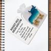 Highland Cow Decor Miniature Highland Cow with Positive Card Resin Uplifting Animal Keepsake for Desk Display Classroom