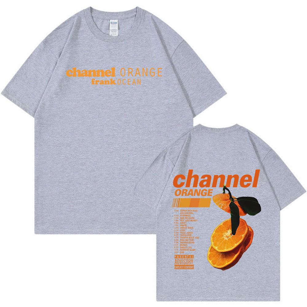 Frank Channel Orange Graphic T Shirt Blond Album Fashion Hip Hop RB Tshirts Unisexs Women Cotton Oversized Short Sleeve T Shirts