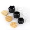 Black Glass Cream Jar Cosmetic Container 5-50g Cosmetic Jars Silver Gold Lid Glass Bottle Make Up Container Empty Jars Travel