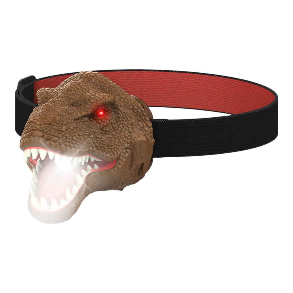 Dinosaur Headlamp For Kids Flashlight Rechargeable Led Headlights Roars & Silent Mode, T-Rexs Dinosaur Toys For Kids