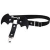 Bat-Shaped Leather Garters For Thigh High Socks Stocking Suspender Belt Thigh Ring Goth Leather Garter Belt
