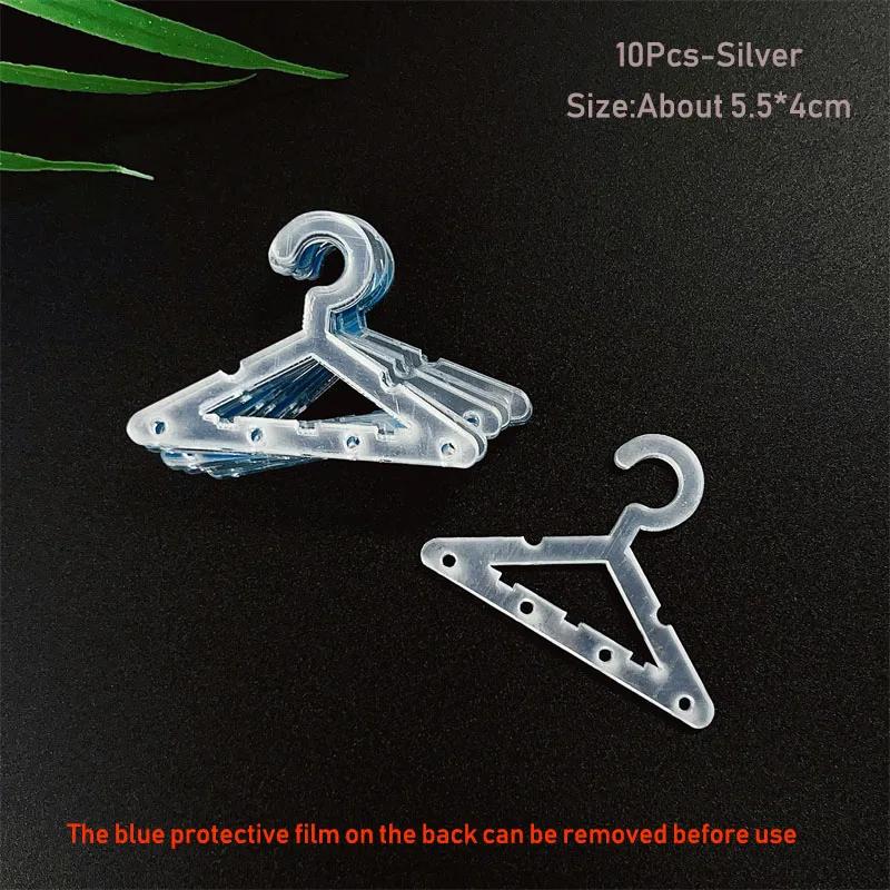 Coat Hanger Shape Acrylic Earrings Display Stand Polymer Clay Soft Pottery Earrings Holders Tabletop Jewelry Display Organizers