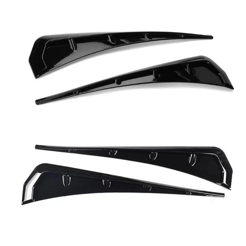 Anti-Collision Vehicle Body Spoiler Trim with Defined Profile and Adhesive-Backed Installation Without Body Drilling