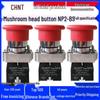 Zhengtie NP2-BS542 22mm Self-Locking Mushroom Head Emergency Stop Button Switch