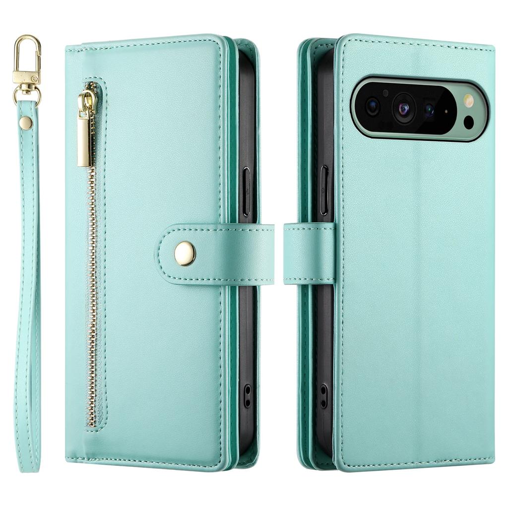 Crossbody Zipper Cards Solt Wallet Leather Case For Google Pixel 9 Pro XL 8 8A 7 7A Bag Pocket Long Lanyard Purse Stand Cover