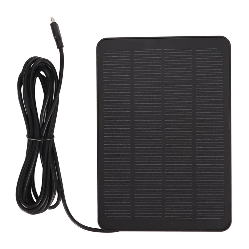 Camera Solar Panel IP65 Waterproof Camera Charger 5V 4W High Efficiency for Micro USB C