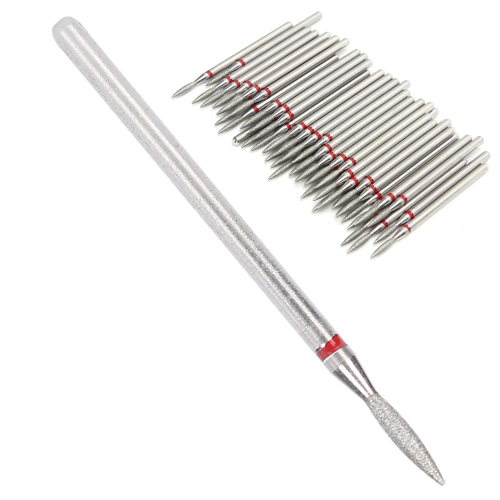 50pcs Professional Nail Polishing Grinding Head Nail Drill Bits Manicure Tool AccessoryF‑1.8mm 0.1in