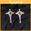 Identity V Alva Lorenz Eye Pendant Necklace With Alloy Geometric Ushape Charm For Anime Fans