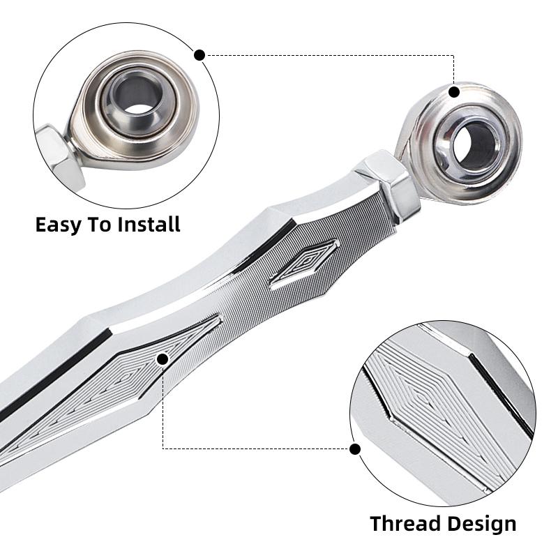 Motorcycle Chrome Gear Shift Linkage Lever Shifter 320mm For Harley Touring Road King Glide Breakout Softail Fat Boy 97-22