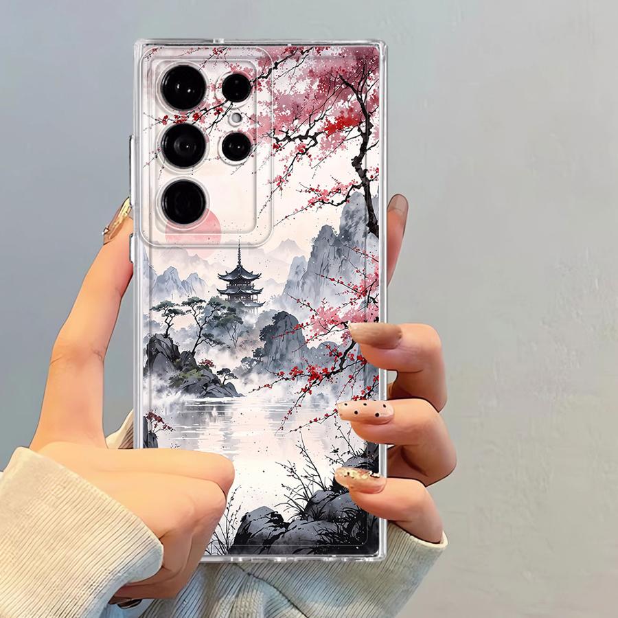 Wash Painting Landscape Phone Cover Case for Samsung Galaxy S26 S21 S20 Plus S22 FE S23 Ultra S24 S25 Edge Note 20 Ultra 10