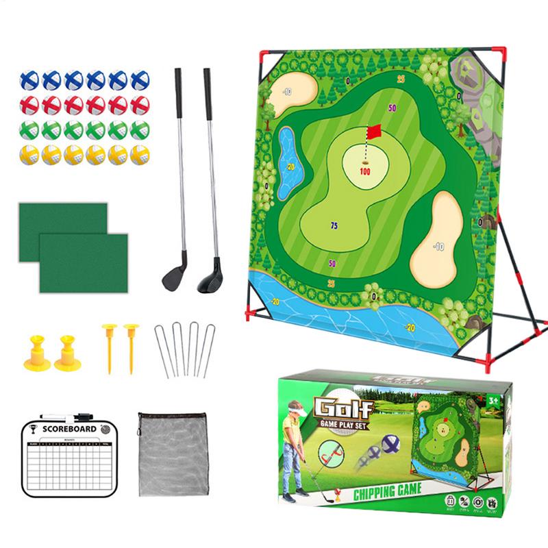 Battle Golf Chipping Game Golf Hitting Mat Sports Activities Putting Practice Toy Swing Training Tool for Home Backyard