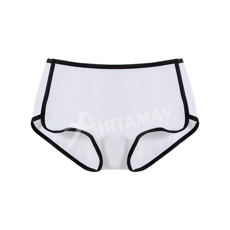 

Женские дышащие хлопковые трусы-боксеры - Спортивное фитнес-белье с четырьмя углами L белый