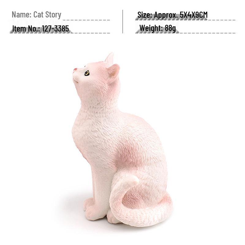 Cross-border Children s Pet Cat Model - Stretching Half-squatting Big Orange Cat Decorative Toy