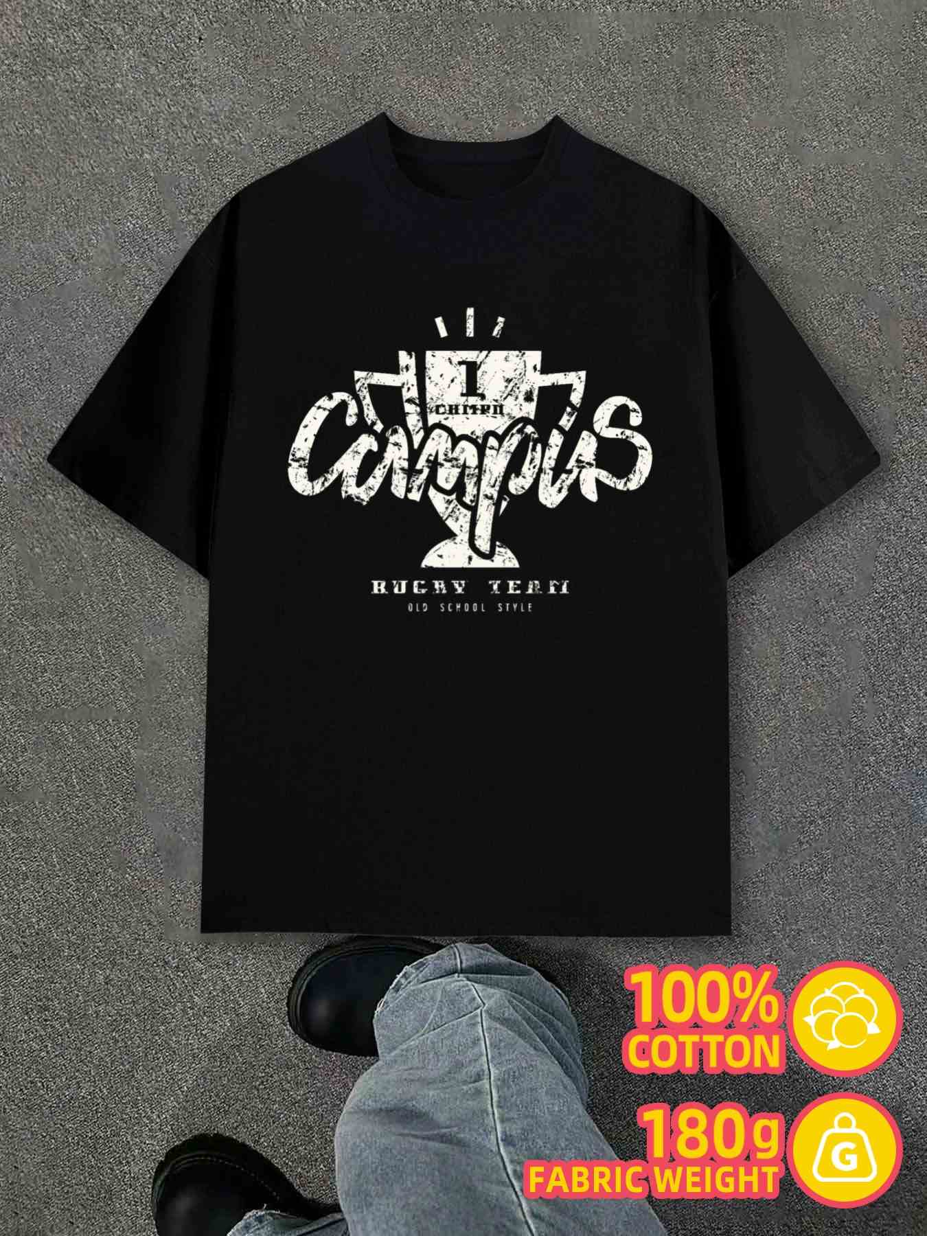 T-Shirt Y2K Rugby Team Regular Fit 2XL