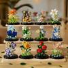 Everlasting Flower Small Particle Building Blocks with Cover Children's Educational Assembling Toys Desktop Ornaments Brand New