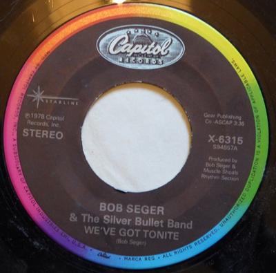 7-Zoll-Schallplatte BOB SEGER & THE SILVER BULLET BAND - Still The Same / We've Got Tonite X6315 CAPITOL, STARLI 1983 US Rock Gebraucht