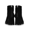 BARBARA Leather Suede Color Block Ankle Boots 6.5cm Bbg865bk