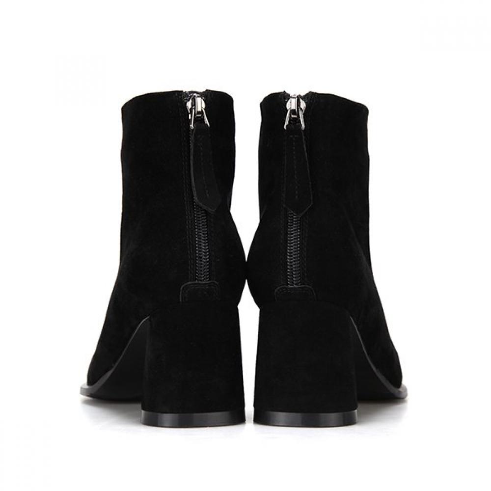 BARBARA Leather Suede Color Block Ankle Boots 6.5cm Bbg865bk