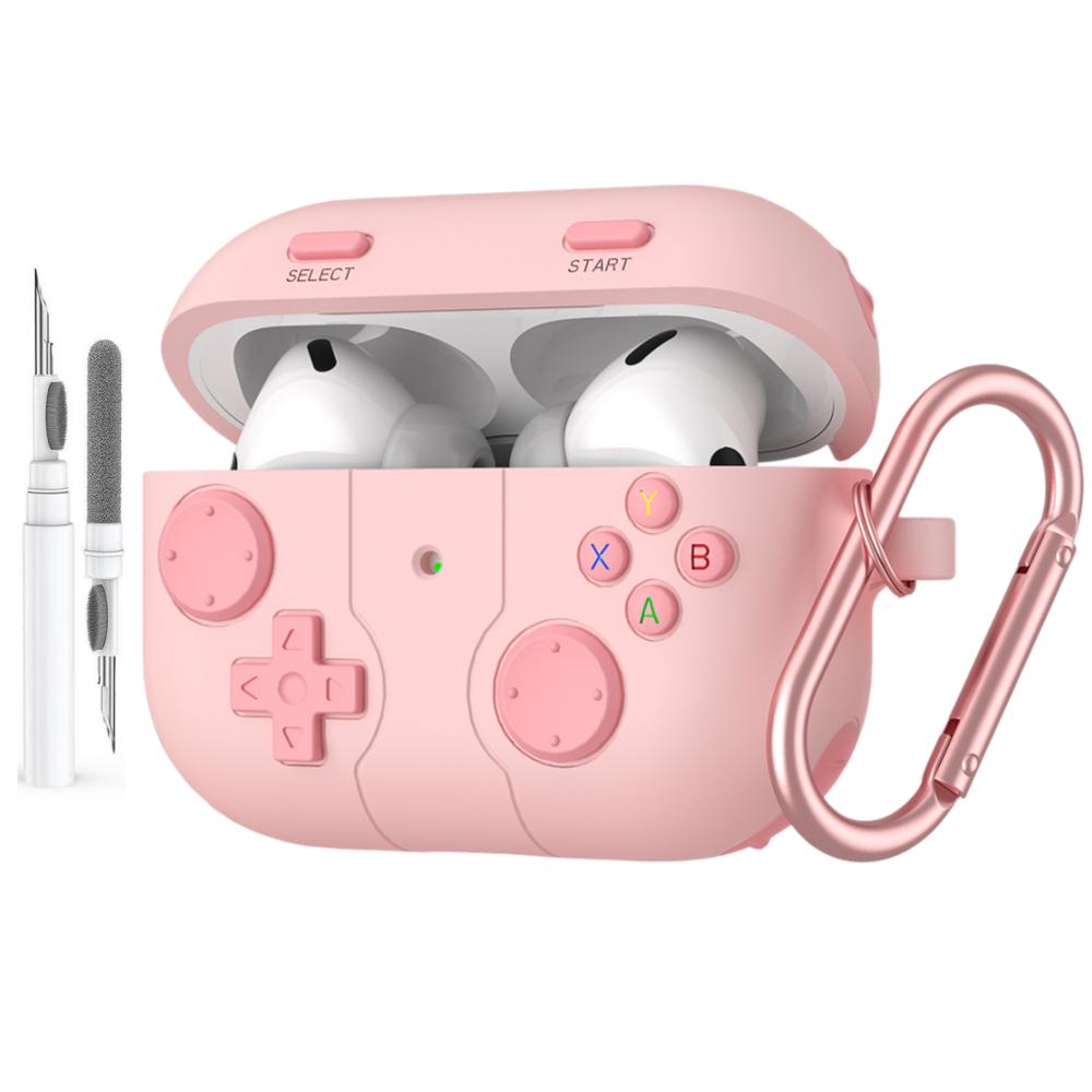 For AirPods Pro 3 Case Cute 3D Game Player Design Protective Silicone Skin Cover for AirPods Pro 3 with Keychain & Cleaning Kit