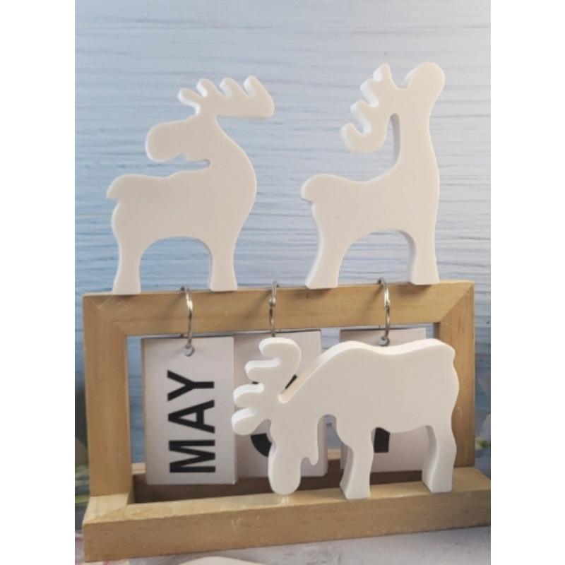 New Elk Silicone Mold Cupcake Decorating Mold Three Elk Design Christmas Deer Elk Silicone Gum Paste Mold Cake Decorating Tools