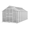 Greenhouses Greenfingers Aluminium Greenhouse Polycarbonate House Garden Shed 4.7X2.5M