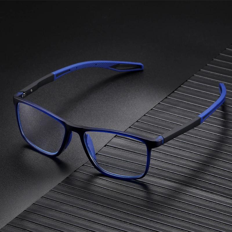 TR90 Sport Myopia Glasses Men Ultralight Anti Blue Light Prescription Eye Glasses Women Nearsighted Eyewear 0 -1.5 -2.0 To -6.0
