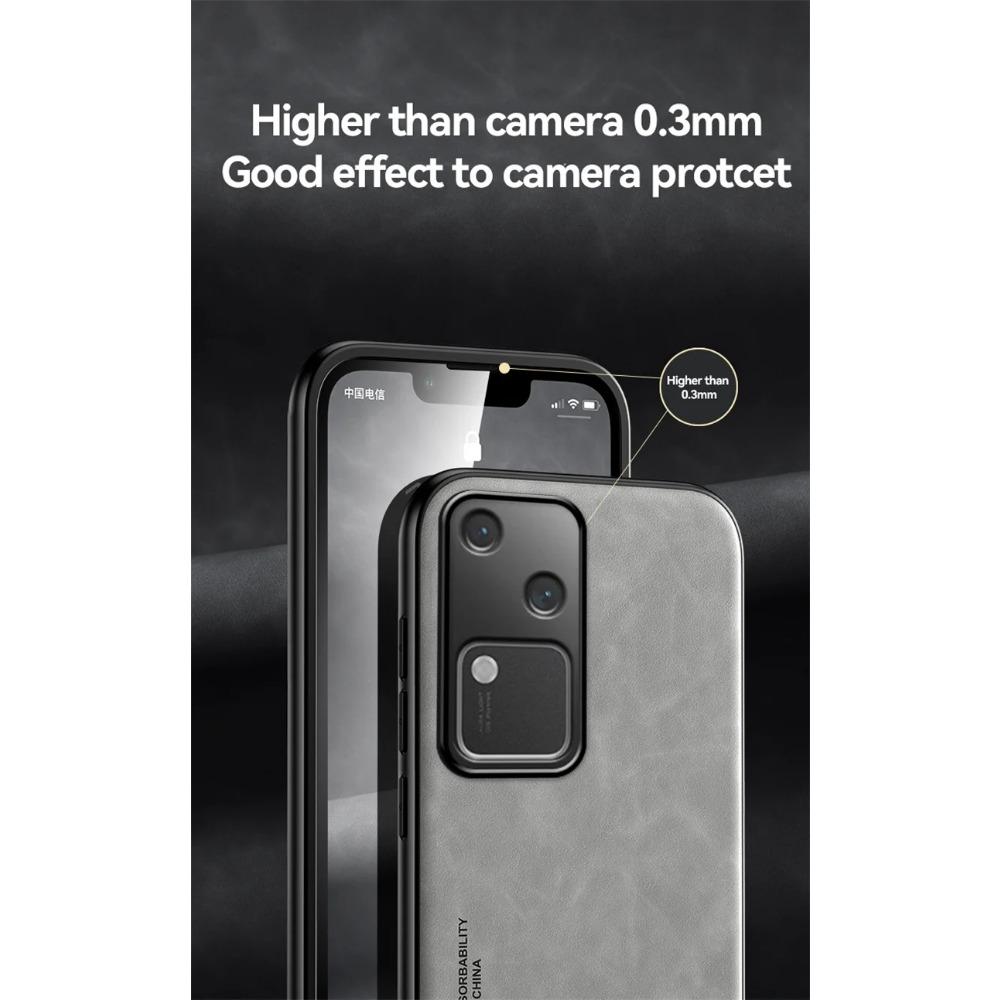 Shockproof Case for VIVO V30 Pro V29 V29e Protective Cover Car Magnetic Holder Phone Textured Business Full Protection Cover